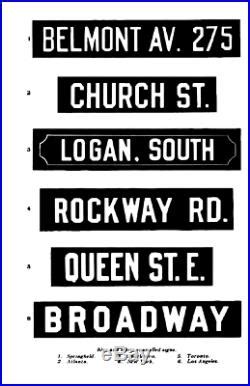 whittier street signs 1900s